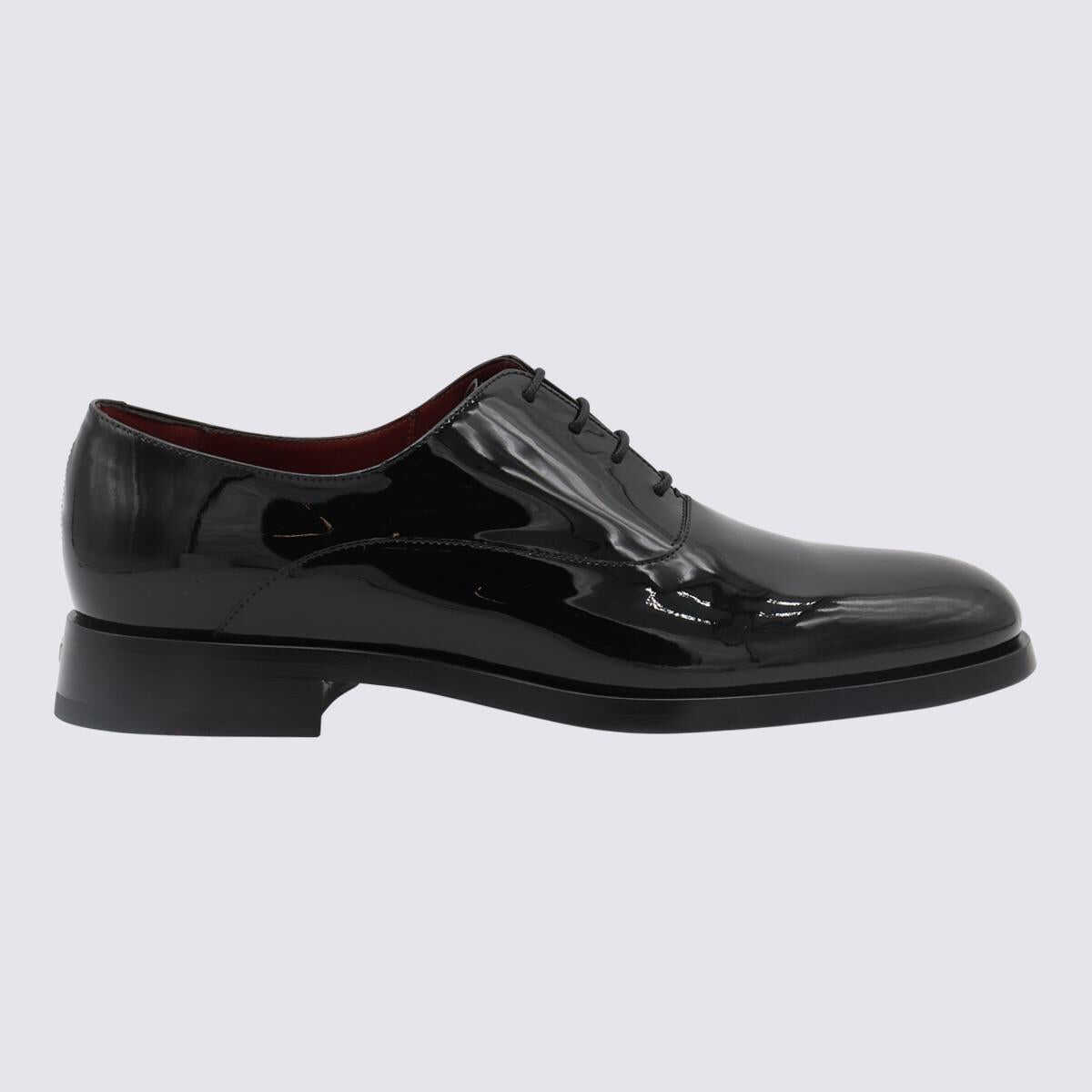 Valentino Garavani Valentino Garavani Black Leather Lace Up Shoes