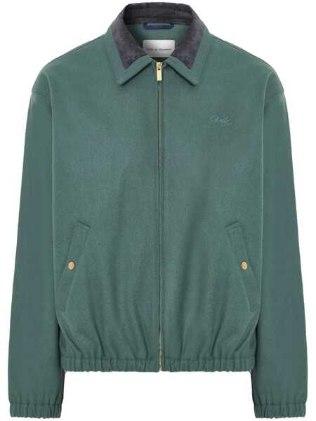 Geci DRLE DE MONSIEUR Drle De Monsieur Wool Blend Jacket With Corduroy Inlay On The Collar GREEN Barbati (BM 16335390) 1