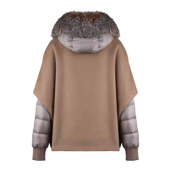 Geci de iarna Moorer Moorer Short Hazelnut Hood Matched With Down Jacket BROWN Femei (BM 16340034) 2