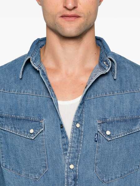 Camasi de blugi Levis LEVIS shirt A61300001 MED INDIGO Med Indigo Barbati (BM 16342158) 5