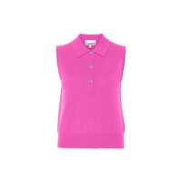 Tricouri Polo Ganni Wool And Cashmere Polo Femei