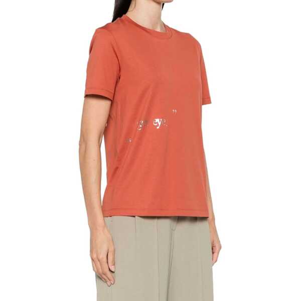 Tricouri Max Mara S Max Mara Orlanda Cotton T-Shirt Orange Femei (BM 16343136) 2