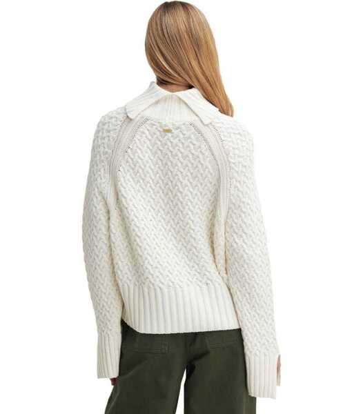 Pulovere Barbour BARBOUR MALTON ECRU TURLENECK SWEATER White Femei (BM 16343343) 4