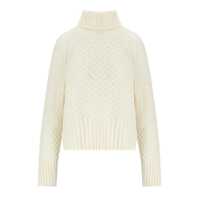 Pulovere BARBOUR MALTON ECRU TURLENECK SWEATER Femei