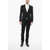 CORNELIANI Virgin Wool Shawl Lapel 2-Button Suit Black