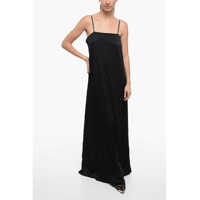 Rochii lungi Satin Slip Dress With Jeweled Straps Femei