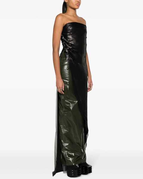 Bluze Rick Owens Luxor Sequined Strapless Long Top Black Femei (BM 16343496) 3