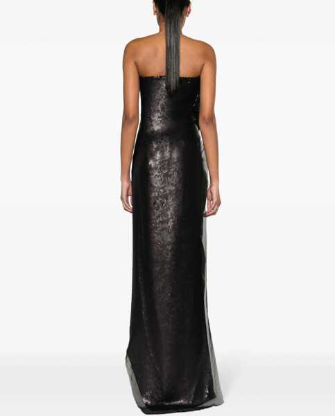 Bluze Rick Owens Luxor Sequined Strapless Long Top Black Femei (BM 16343496) 4
