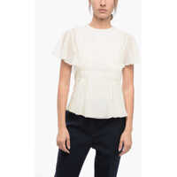 Bluze Wool Blouse With Wing Sleeves Femei