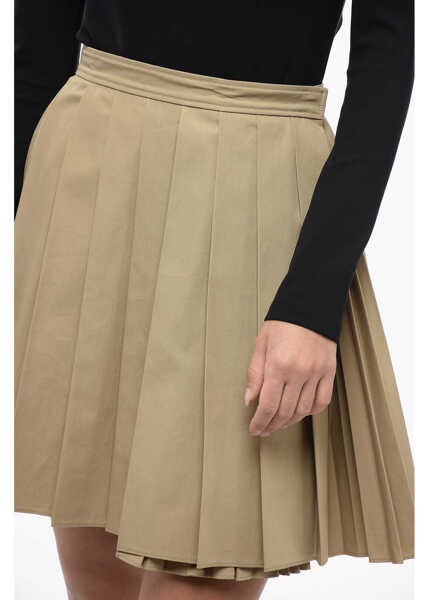 Fuste scurte Dior Wrap Pleated Skirt Beige Femei (BM 16343742) 3