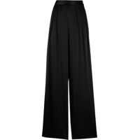 Pantaloni office Satin Palazzo Pants With Double-Pleats Femei