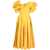 Alexander McQueen Balloon Sleeved Flared Dress With Corset Design Yellow