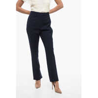 Pantaloni office 4-Pocketed Pure Virgin Wool Pants Femei
