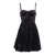 Michael Kors VELVET BUSTIER SMOCK DRESS Black  