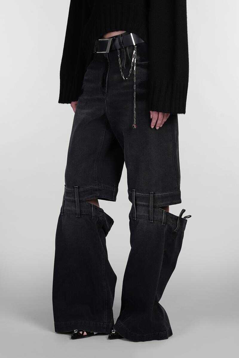 Blugi THE ATTICO The Attico Jeans Black Femei (BM 16347423) 5