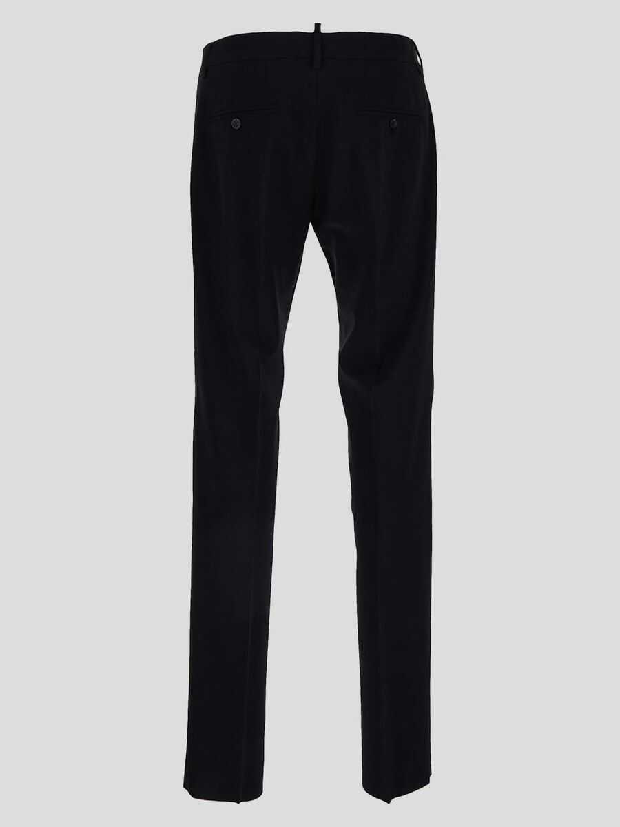 Costume DSQUARED2 DSQUARED2 Black Virgin Wool Tokyo Suit Black Barbati (BM 16357839) 5