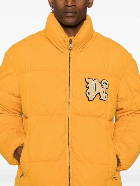 Bomber jacket Palm Angels Monogram Corduroy Puffer Jacket ORANGE Barbati (BM 16359693) 5