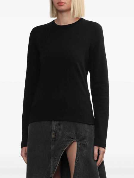 Tricouri HELMUT LANG Slim Fit T-Shirt With Logo BLACK Femei (BM 16359780) 3