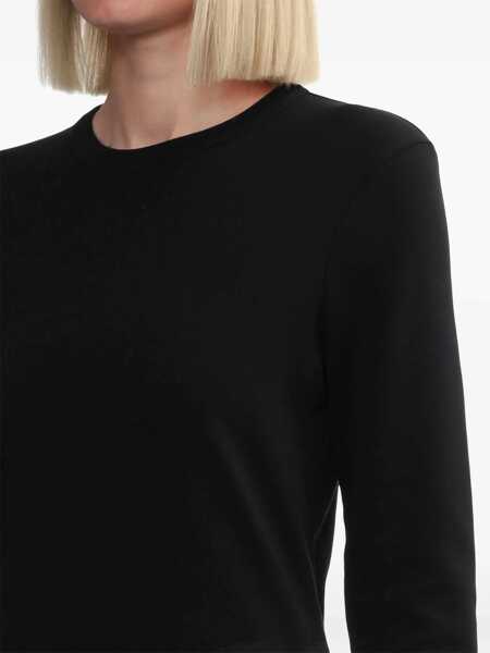 Tricouri HELMUT LANG Slim Fit T-Shirt With Logo BLACK Femei (BM 16359780) 5