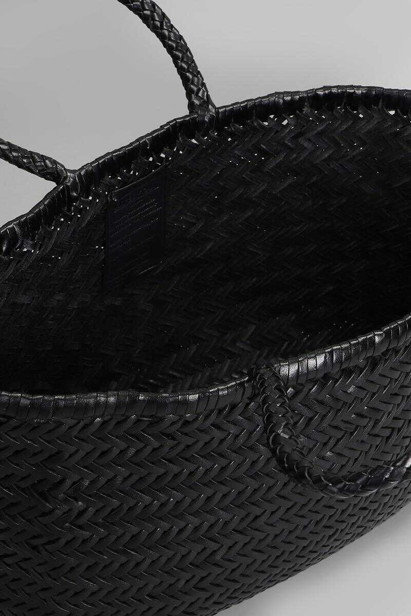 Genti de mana DRAGON DIFFUSION Dragon Diffusion Bamboo Triple Jump Tote Black Femei (BM 16362042) 4