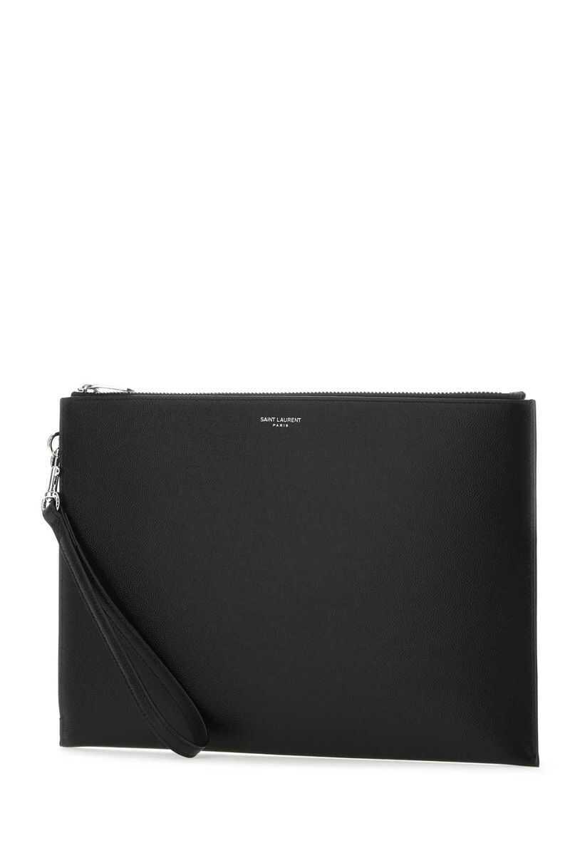 Genti Saint Laurent Saint Laurent Beauty Case. Black Barbati (BM 16362993) 3