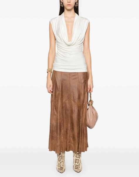 Fuste casual Isabel Marant Genevi Skirt BUFF Femei (BM 16369443) 2