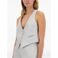 Geci Tom Ford Dama - Veste casual Tom Ford Barathea Silk Wool Vest GREY Femei (BM 16369449) - B-mall.ro