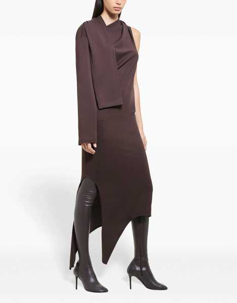 Rochii casual COURRGES Off Shoulder Dress BROWN Femei (BM 16369467) 3