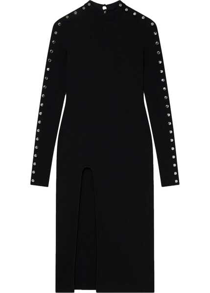 Rochii casual Stella McCartney Midi Dress With Slit BLACK Femei (BM 16369476) 1