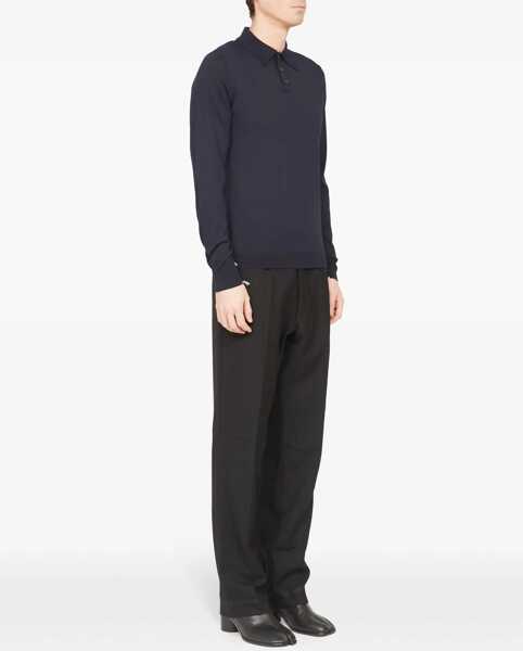 Pulovere casual Maison Margiela Wool Polo. BLUE Femei (BM 16369485) 3