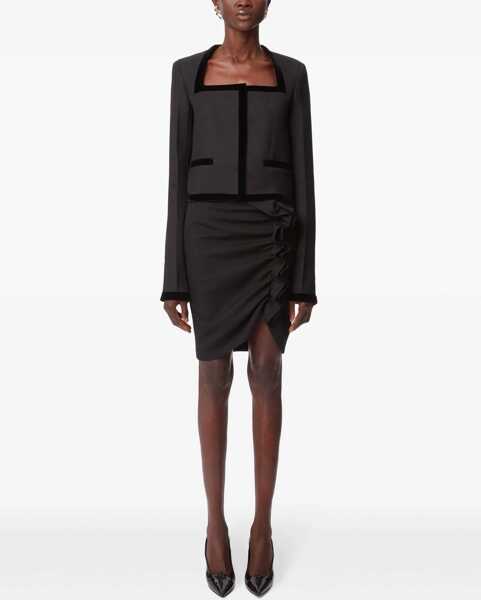 Fuste casual Nina Ricci Midi Skirt With Drape BLACK Femei (BM 16369524) 2