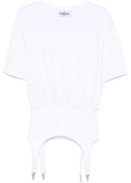 Tricouri Fiorucci T-Shirt With Suspenders WHITE Femei (BM 16369530) 2
