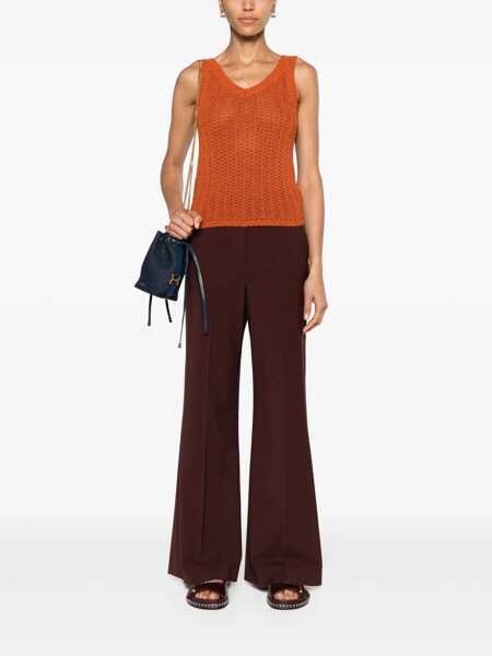 Topuri Max Mara Max Mara Arrigo Knitted Top ORANGE Femei (BM 16375800) 2