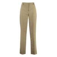 Pantaloni scurti Pt01 Ambra Cotton-Linen Trousers Femei