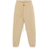 Pantaloni 'Forum' Beige Pants With Elastic Drswstring Waist And Logo Patch On The Front In Cotton Blend Man Barbati