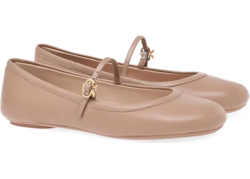 Balerini Gianvito Rossi Carla Ballerinas PRALINE Femei (BM 16377807) 2