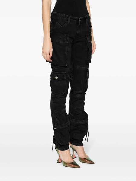 Blugi THE ATTICO The Attico Essie Long Trousers Clothing Black Femei (BM 16378308) 3