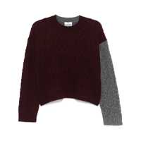 Pulovere Ganni Bi-Color Crewneck Sweater Femei