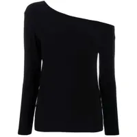 Topuri Norma Kamali Long Sleeves Drop Shoulder Top Femei