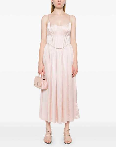 Rochii elegante ZIMMERMANN Corset Midi Dress PINK Femei (BM 16394697) 2