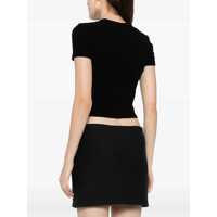 Tricouri Alexander Wang Dama - Tricouri Alexander Wang Jacquard Logo T-Shirt BLACK Femei (BM 16394703) - B-mall.ro