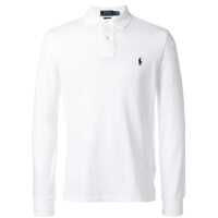 Tricouri Polo White Polo With Classic Collar And Embroidered Pony Logo On The Front In Cotton Man Barbati