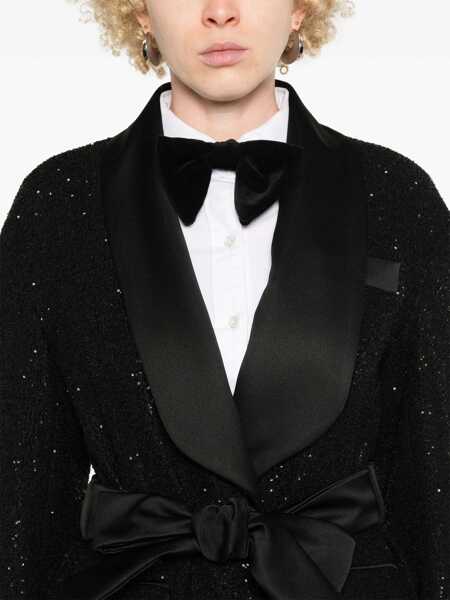 Sacouri Max Mara Max Mara Pau Sequin Blazer Black Femei (BM 16399314) 5