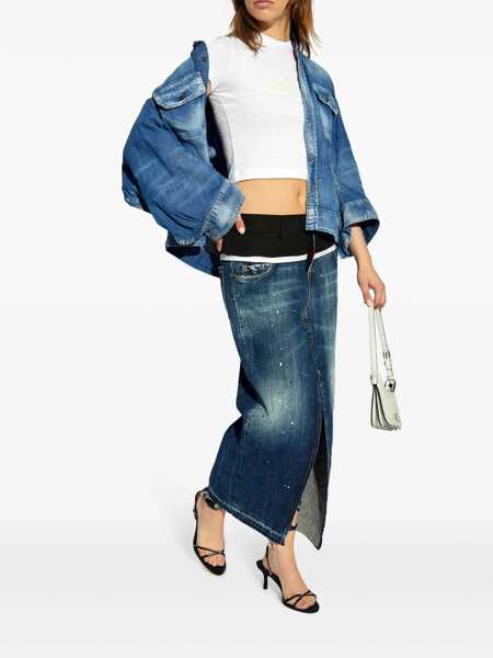 Camasi DSQUARED2 DSQUARED2 Shirts BLUE Femei (BM 16399782) 2