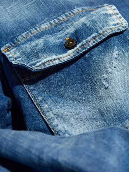 Camasi DSQUARED2 DSQUARED2 Shirts BLUE Femei (BM 16399782) 5