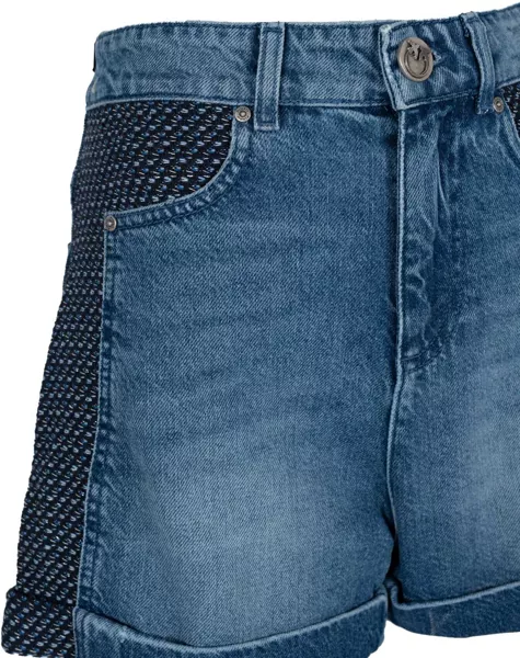 Pantaloni scurti Pinko Dotta 1J10TF Niebieski Barbati (BM 16400637) 3
