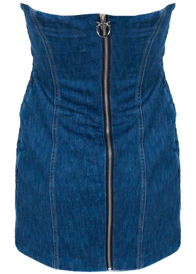 Rochii casual Pinko Rilassata 1J10X4 Niebieski Femei (BM 16400661) 4