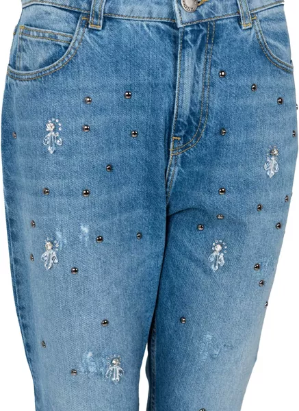Pantaloni casual Pinko Maurice 1V10U1 Niebieski Barbati (BM 16400682) 3