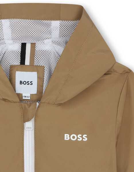 Jachete Hugo Boss Hooded K-Way BEIGE Baieti (BM 16400838) 3