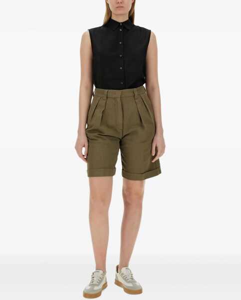 Bluze Aspesi Silk Blend Shirt BLACK Femei (BM 16401039) 2